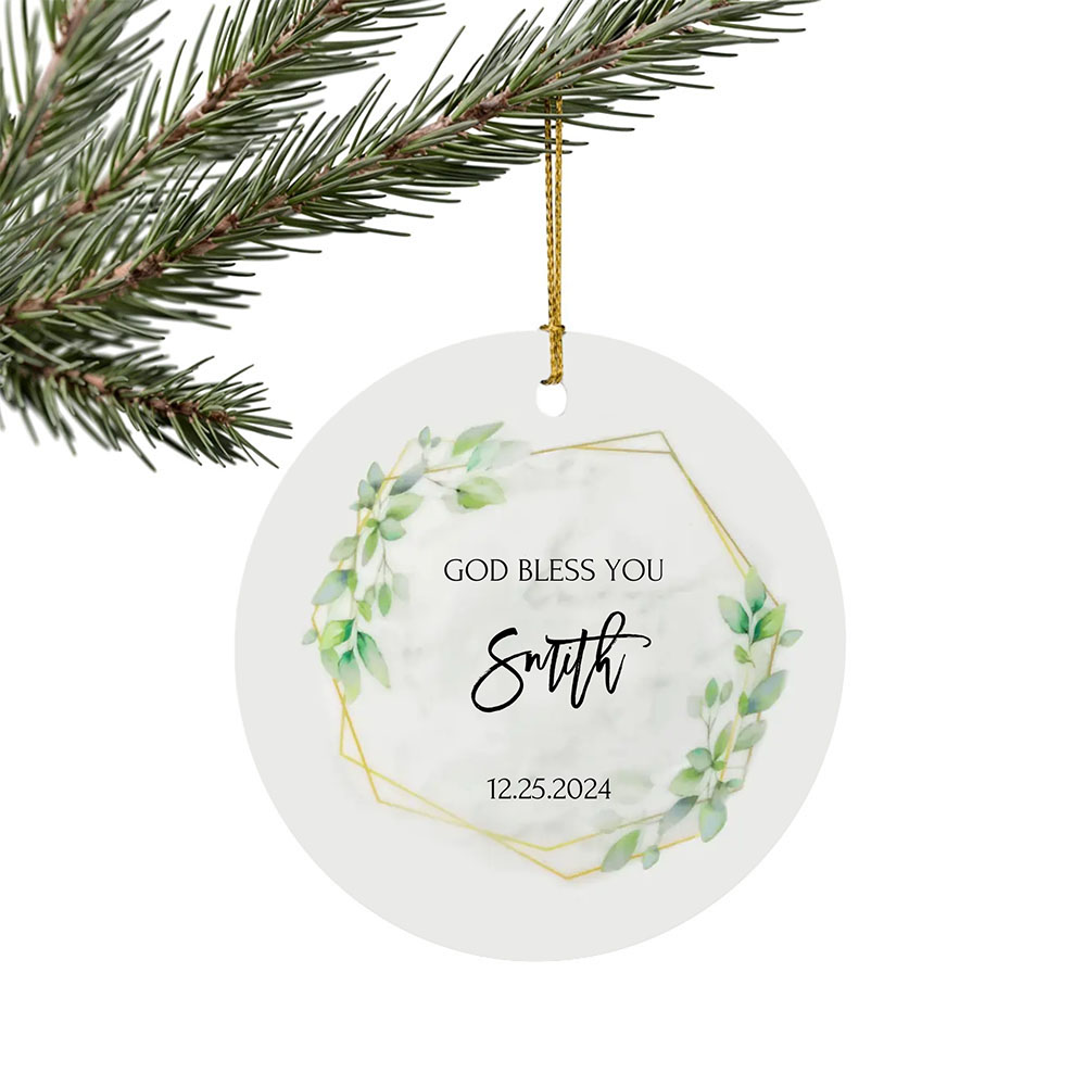 Custom Christmas Ceramic Christmas Ornament 3